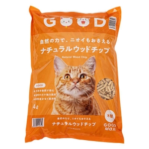 自然の力で、ニオイもおさえる ナチュラルウッドチップ 木製 4L