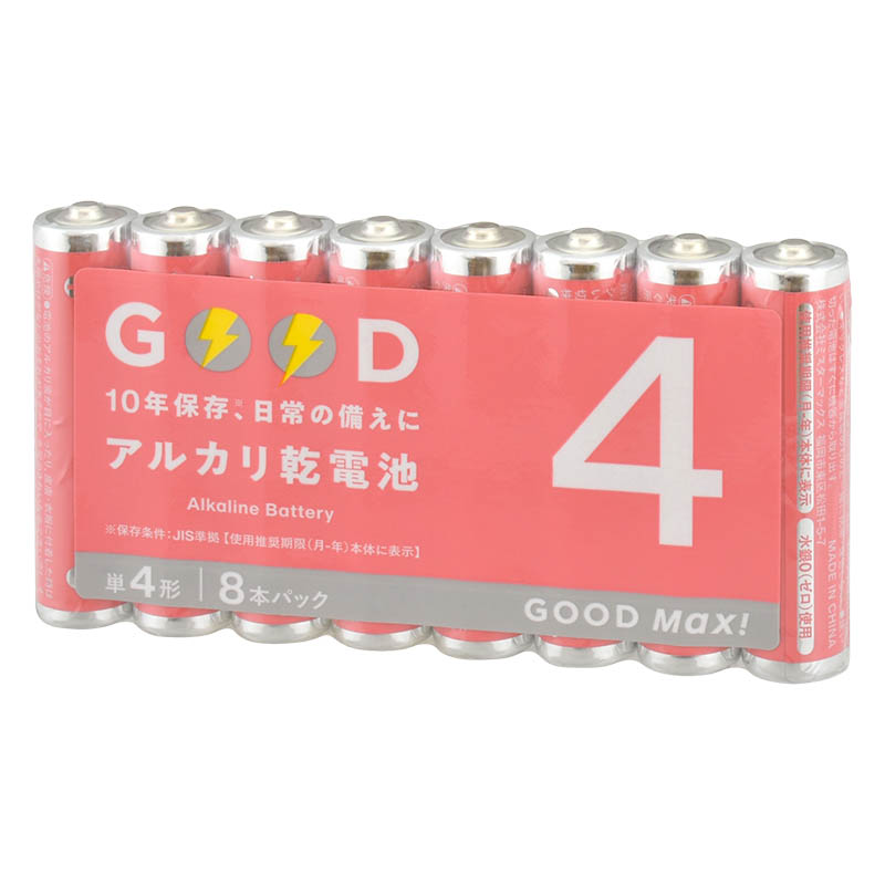 アルカリ乾電池単4形8本パック LR03S8PMX