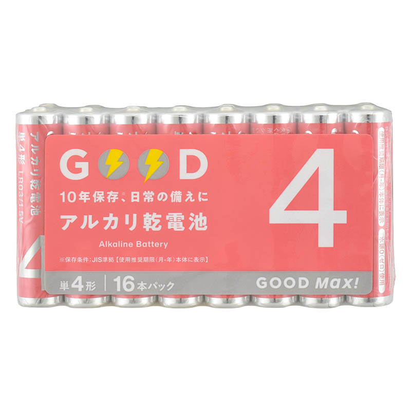 アルカリ乾電池単4形16本パック LR03S16PMX