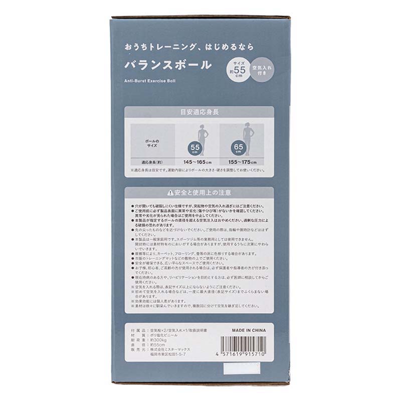 おうちトレーニング、はじめるなら バランスボール 55cm グリーン 空気入れ付き