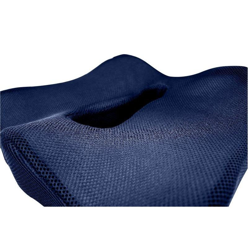 エルゴクッション 低反発三次元形状座布団 ネイビー 40×40×11cm