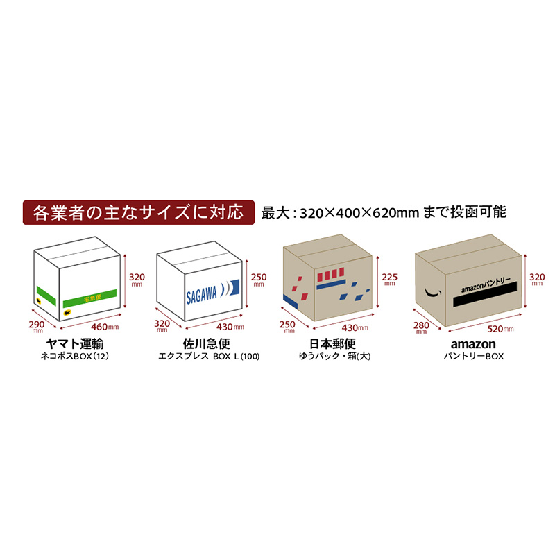 ■上開き宅配ボックス(ウッド調)  ディープウッド