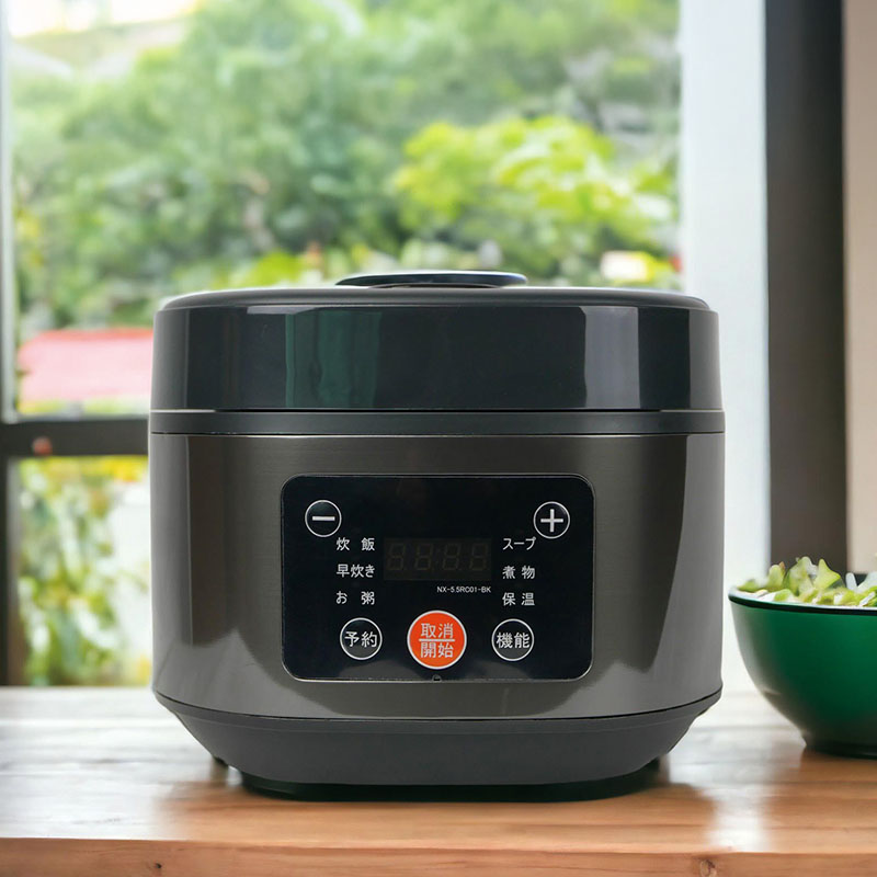 土鍋加工 厚釜炊飯器5.5合 NX-5.5RC01 ブラック