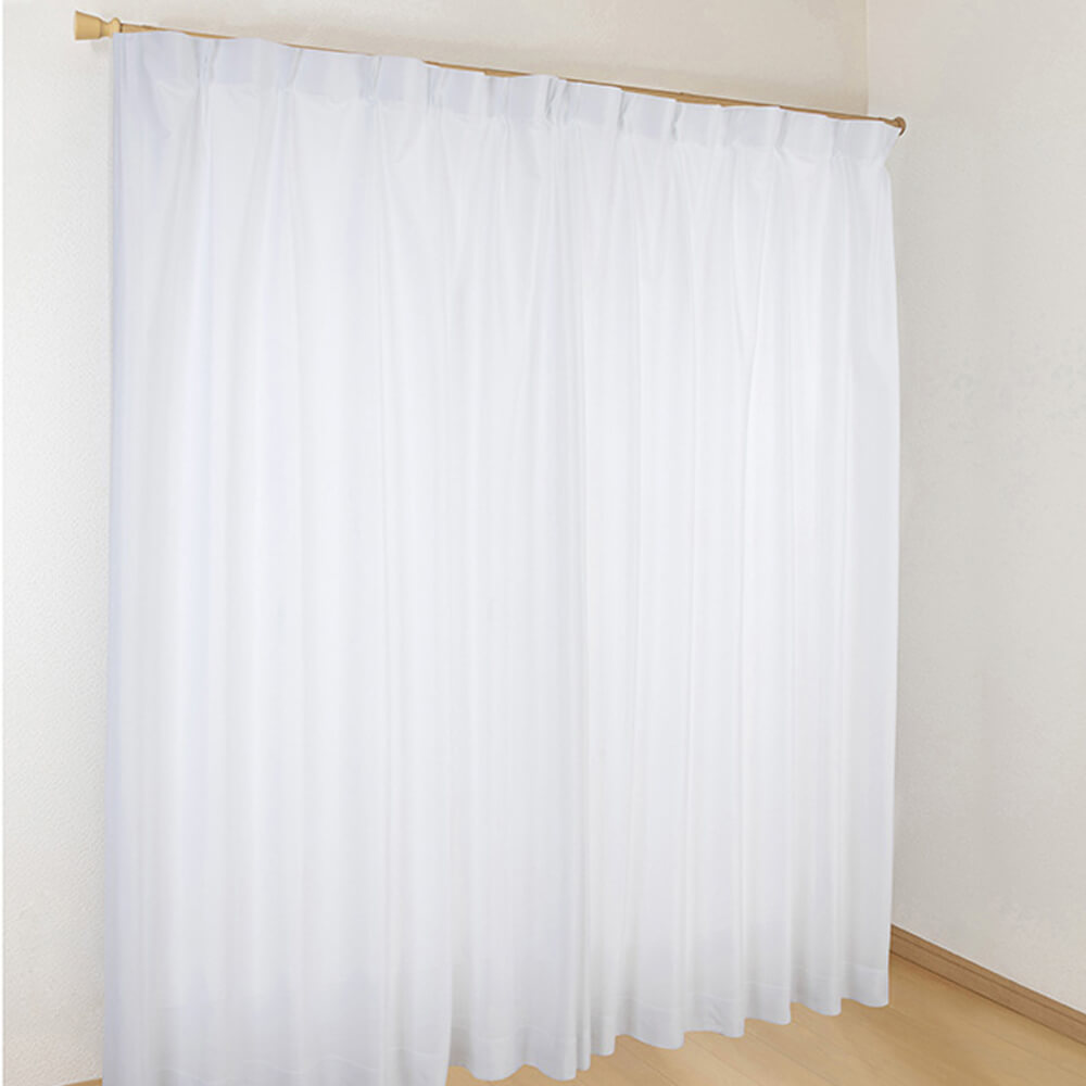 遮像・遮熱・防炎レースカーテン 2枚入り 100cm×108cm