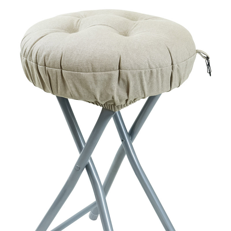 丸椅子用ふっくらクッション ベージュ 32cm