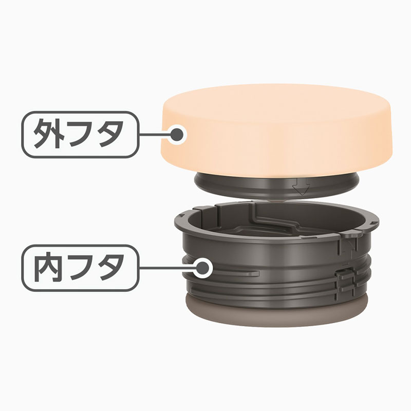 真空断熱 スープジャー ネイビーブラック 300ml 保温・保冷 JED-301・NVBK