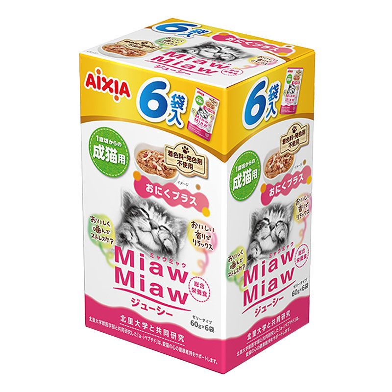 MiawMiaw ジューシー おにくプラス 60g×6個入