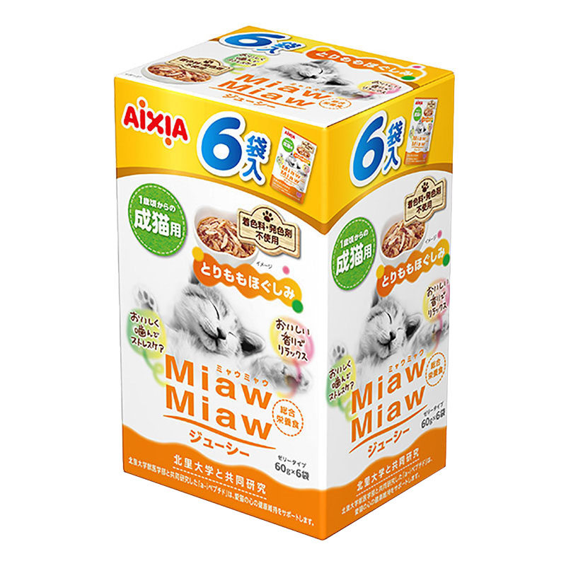 MiawMiaw ジューシー とりももほぐしみ 60g×6個入