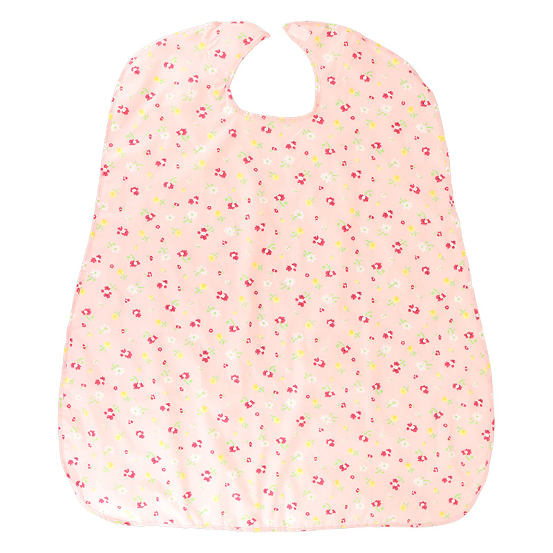 らくらくエプロン 花柄 ピンク