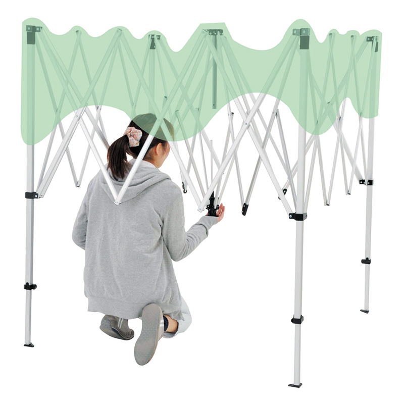 らくらく軽量アウトドアタープ 180cm グリーン×ベージュ