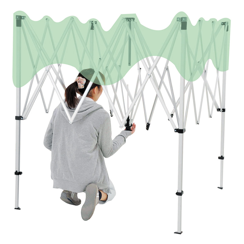 らくらく軽量アウトドアタープ 240cm グリーン×ベージュ