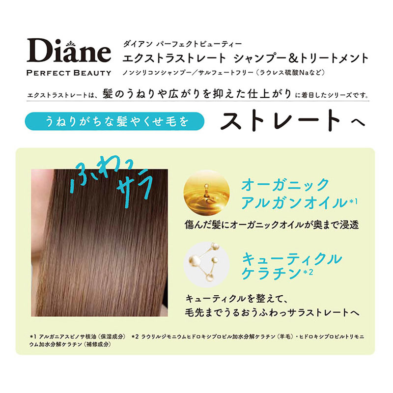ダイアン パーフェクトビューティー エクストラストレート シャンプー＆トリートメントセット 450ml×2