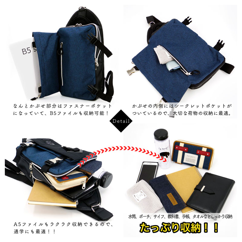 ボディバック 270-086Y ネイビー