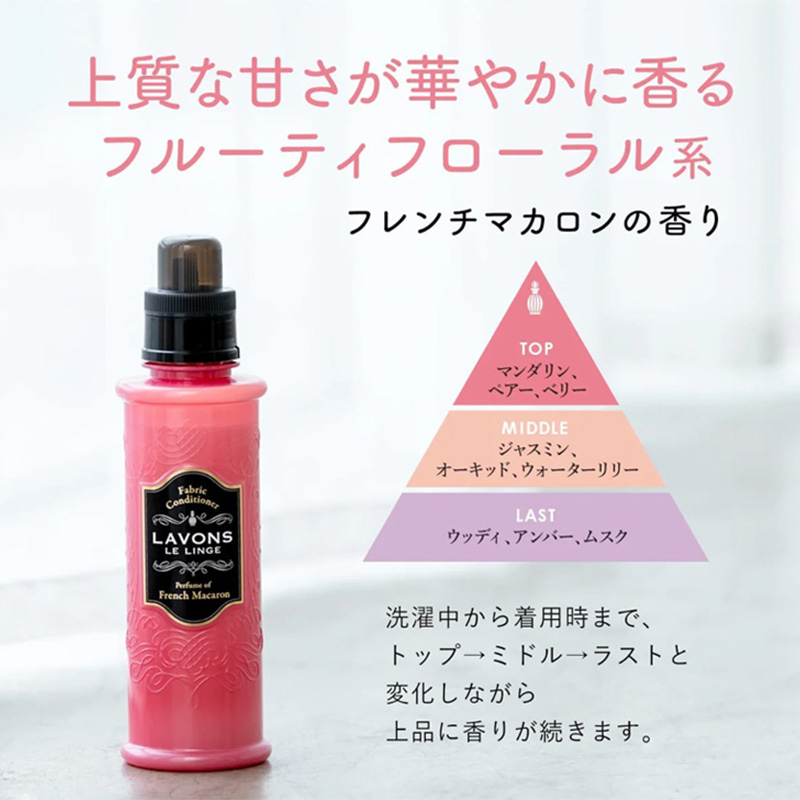 ラボン柔軟剤 フレンチマカロン 詰替3倍 1440ml