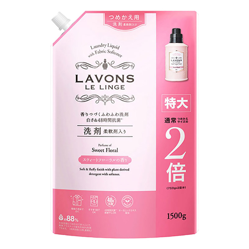 ラボン洗剤 スウィートフローラル 詰替特大 1500g