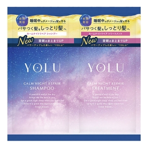 YOLU カームナイトリペア シャンプー&トリートメント 2連サシェ ネロリ＆ピオニーの香り
