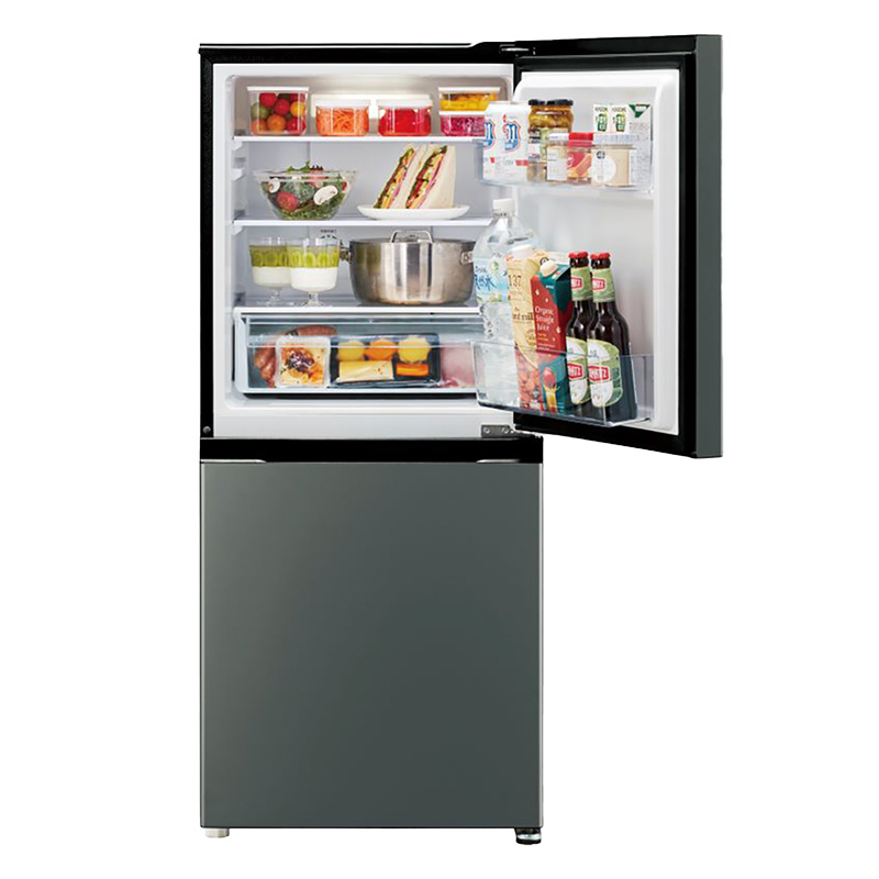 【お取り寄せ商品】170L 2ドア冷凍冷蔵庫 AQR-17R ダークシルバー