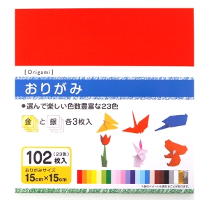 徳用おりがみ 23色102枚