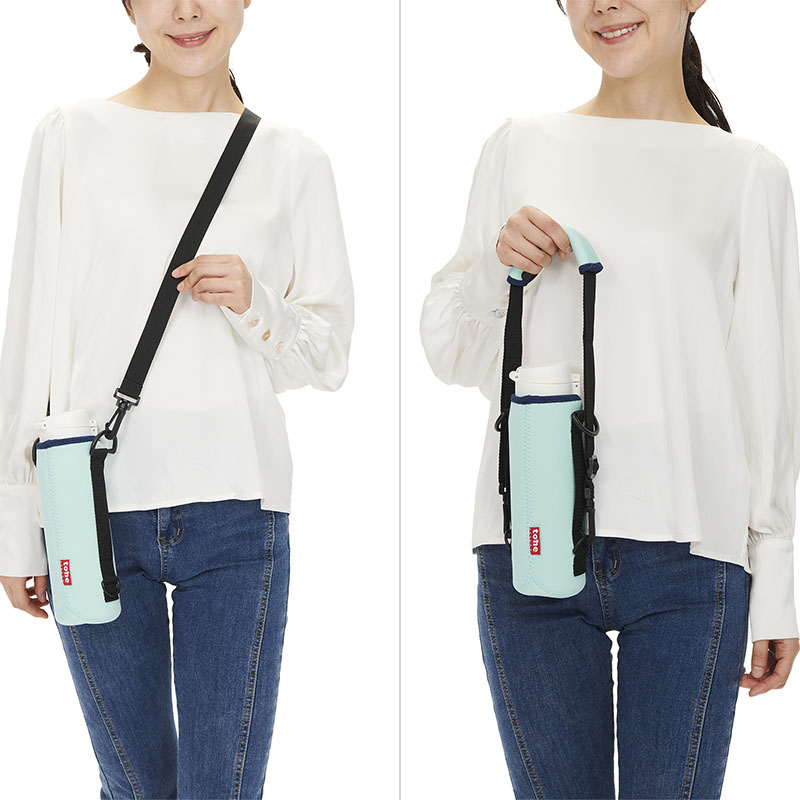 tone ボトルカバー 2WAYショルダー Lサイズ スカイブルー