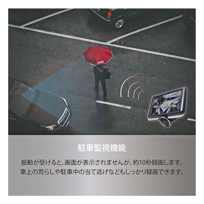 360度カメラ搭載ドライバーレコーダーwithリアカメラ