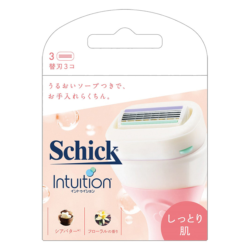 カミソリ用替刃 イントゥイション しっとり肌 替刃(3コ入)