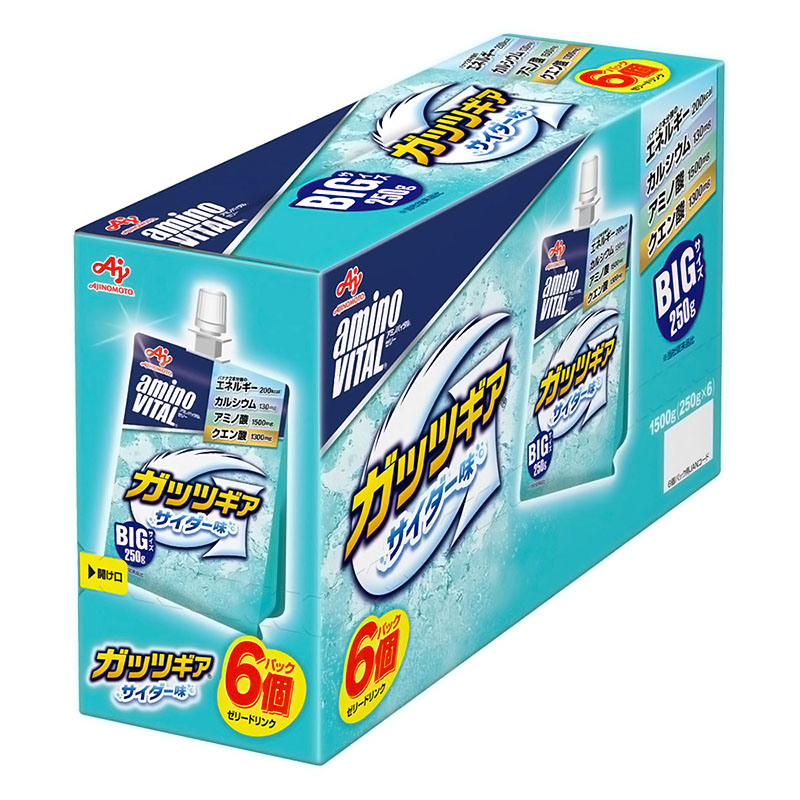 アミノバイタル ゼリードリンク ガッツギア サイダー味 6個入 （6個）