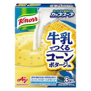 クノール カップスープ 牛乳でつくる コーンポタージュ 3袋入