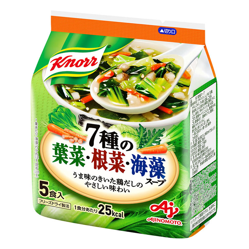クノール 7種の葉菜・根菜・海藻スープ 5袋入