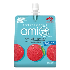 アミノバイタル ami活 ゼリードリンク 朝のライチ味 180g