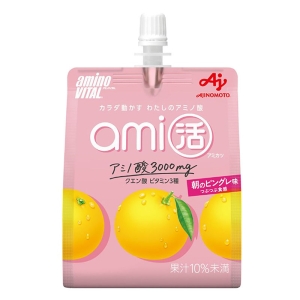 アミノバイタル ami活 ゼリードリンク 朝のピングレ味 180g