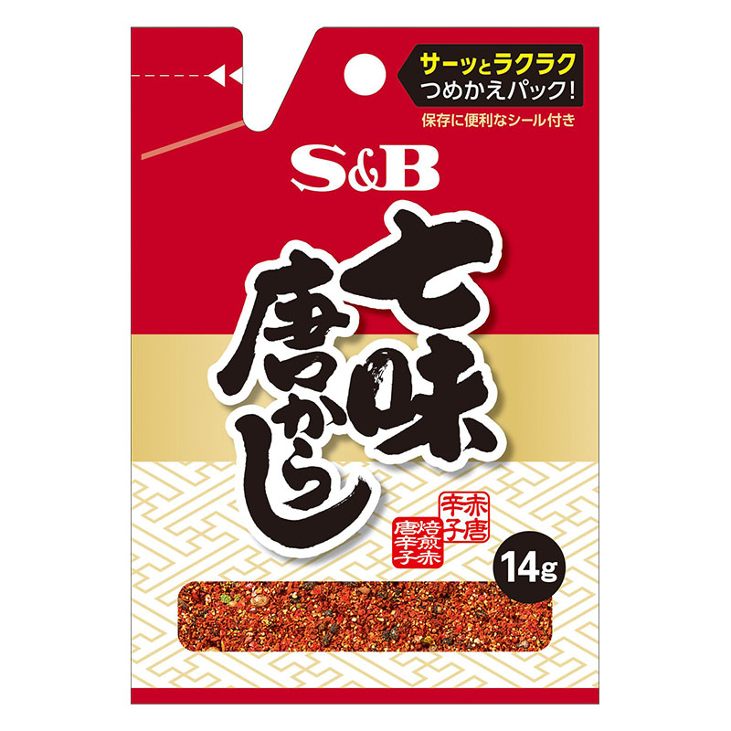 袋入り七味唐からし 14g