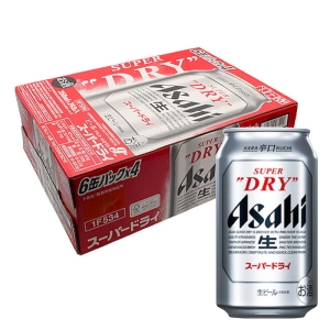 スーパードライ 5％ 350ml 1箱（6缶パック×4）