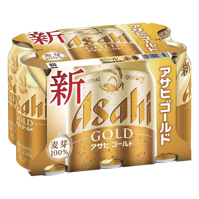 アサヒゴールド 350ml×6缶パック