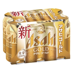 アサヒゴールド 350ml×6缶パック