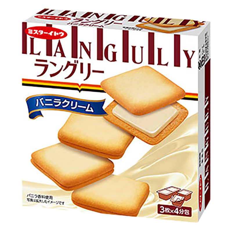 ラングリーバニラクリーム 12枚(3枚×4パック)