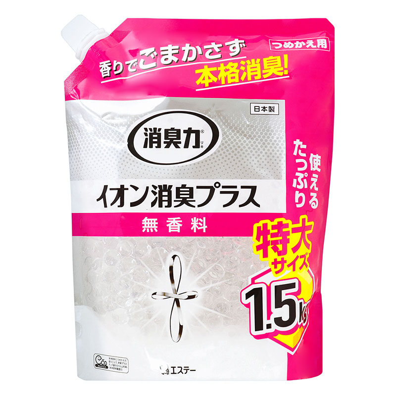 消臭力クリアビーズイオン消臭プラスつめかえ 1.5kg 無香料