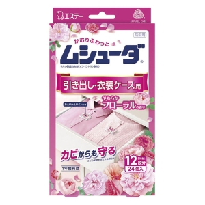 ムシューダ 引き出し用 24個 やわらかフローラル