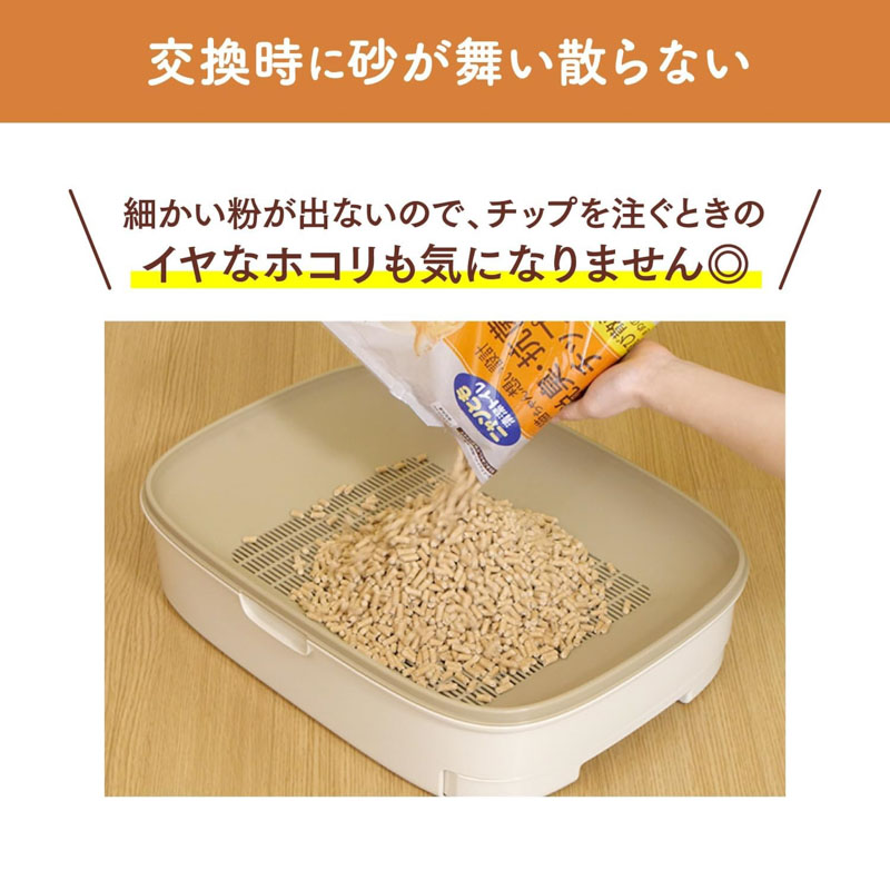 ニャンとも清潔トイレ チップ 猫砂 脱臭・抗菌チップ 極小の粒 大容量 4.4L