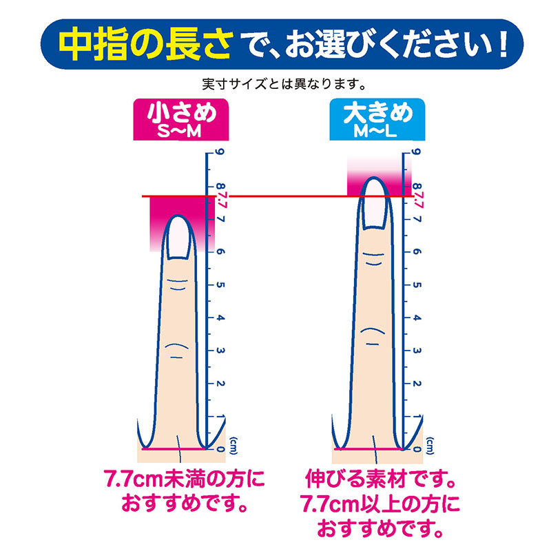 ファミリー お料理にぴったり手袋 大きめM-Lサイズ 100枚入り