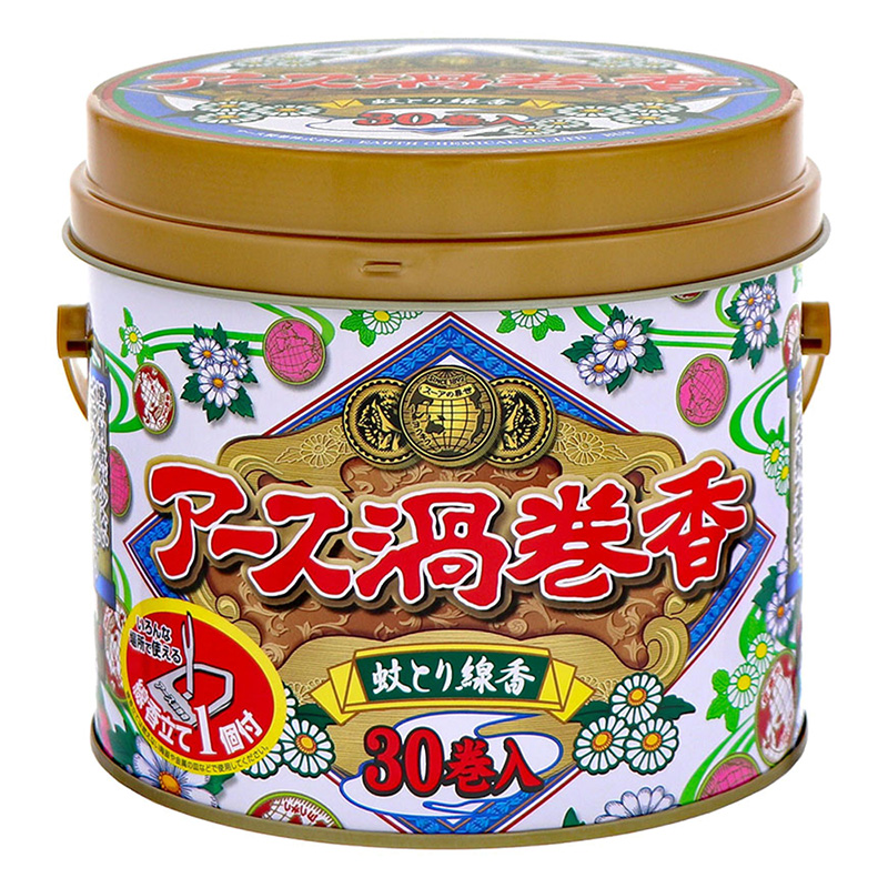 アース渦巻香 蚊取り線香 缶入 30巻