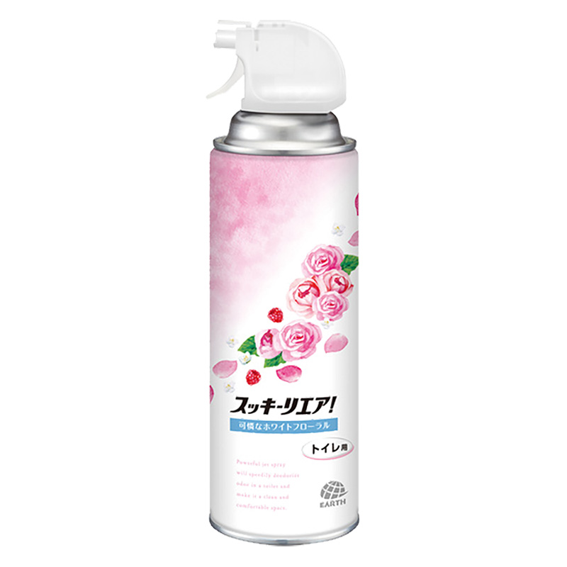 スッキーリエア!トイレ用 可憐なホワイトフローラル 350ml
