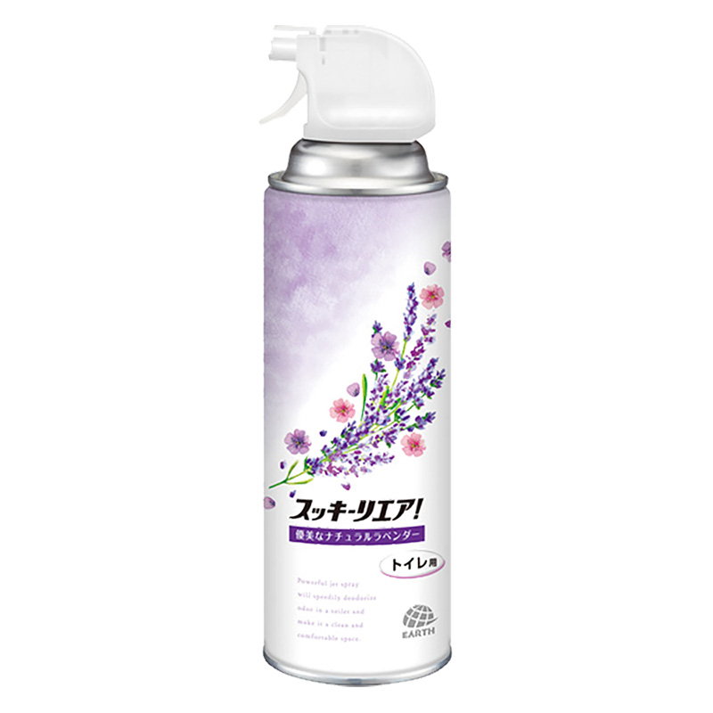 消臭芳香剤 スッキーリエア!トイレ用 優美なナチュラルラベンダー 350ml