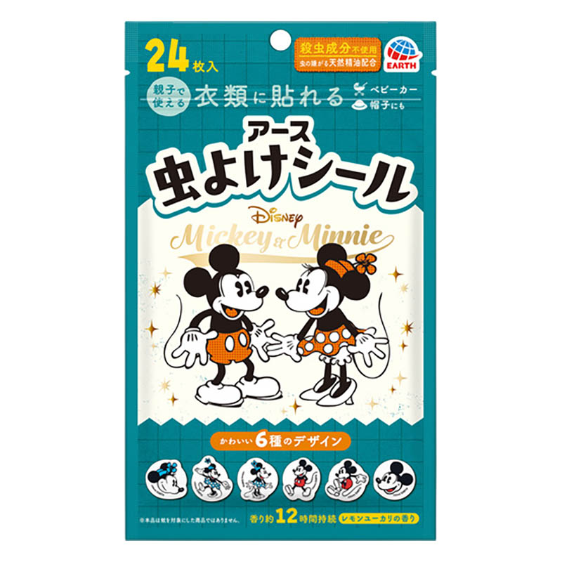 虫よけシール ミッキー&ミニー 24枚入り