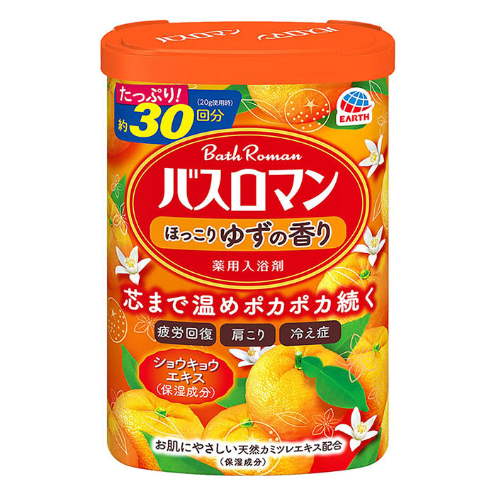 バスロマン 薬用ほっこりゆずの香り 600g【医薬部外品】