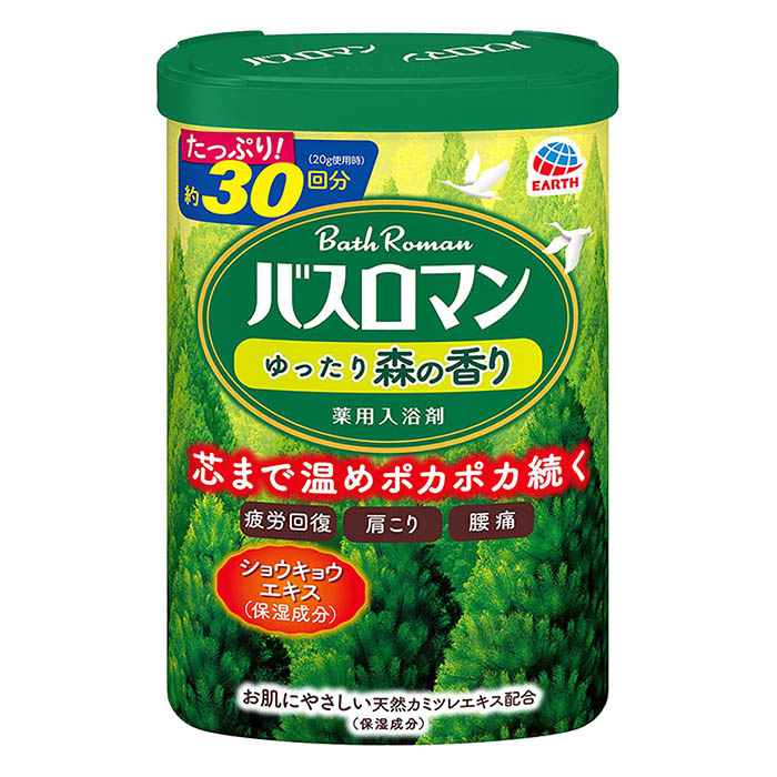 バスロマン 薬用ゆったり森の香り 600g【医薬部外品】