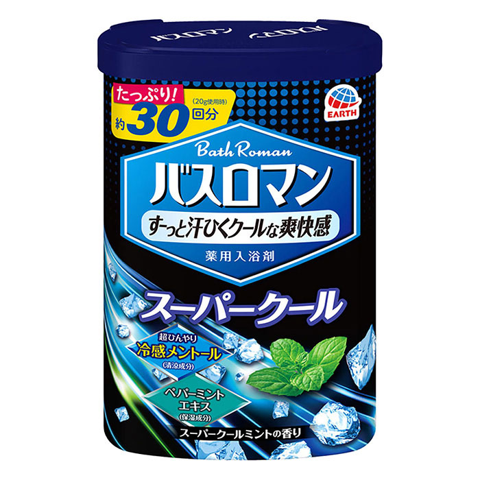 バスロマン 薬用夏用 スーパークールタイプ 600g【医薬部外品】