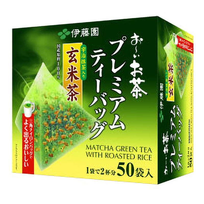 おーいお茶 プレミアムティーバッグ宇治抹茶入り玄米茶 50袋 115g