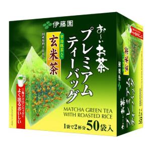 おーいお茶 プレミアムティーバッグ宇治抹茶入り玄米茶 50袋 115g