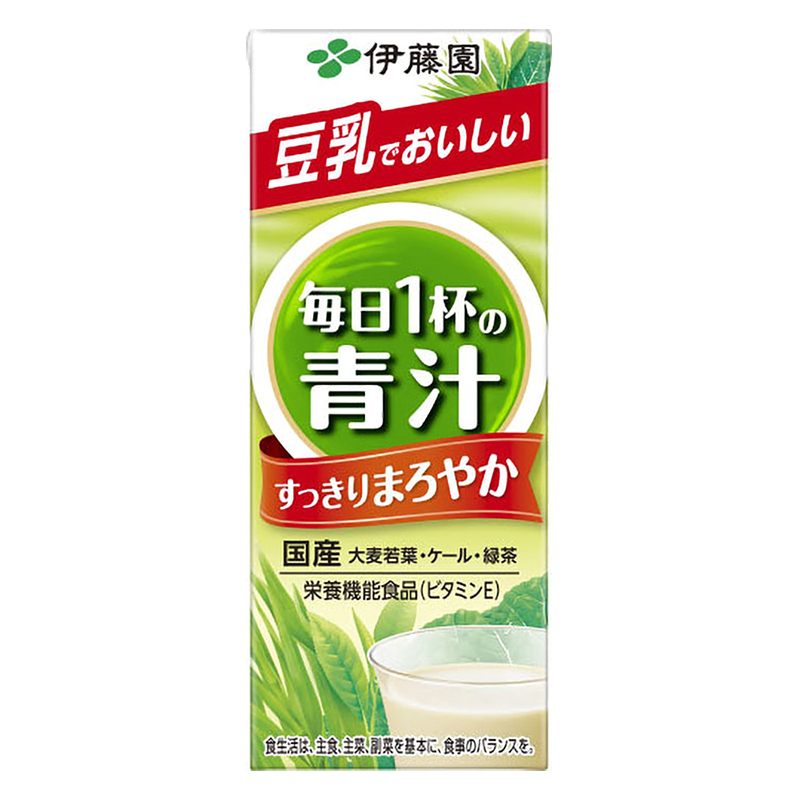 毎日1杯の青汁 まろやか豆乳ミックス有糖 紙パック 200ml