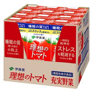 充実野菜 理想のトマト 紙パック [機能性表示食品] 200ml×12本
